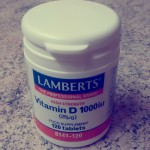 A pot of vitamin D Tablets