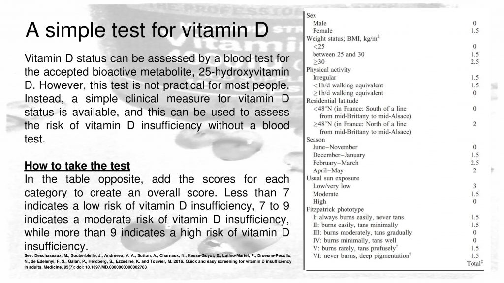 vitamin D test