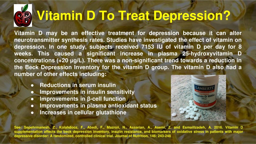 vitamin d deoression