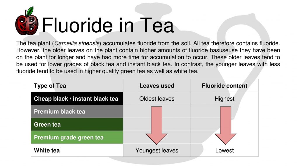 fluoride in tea