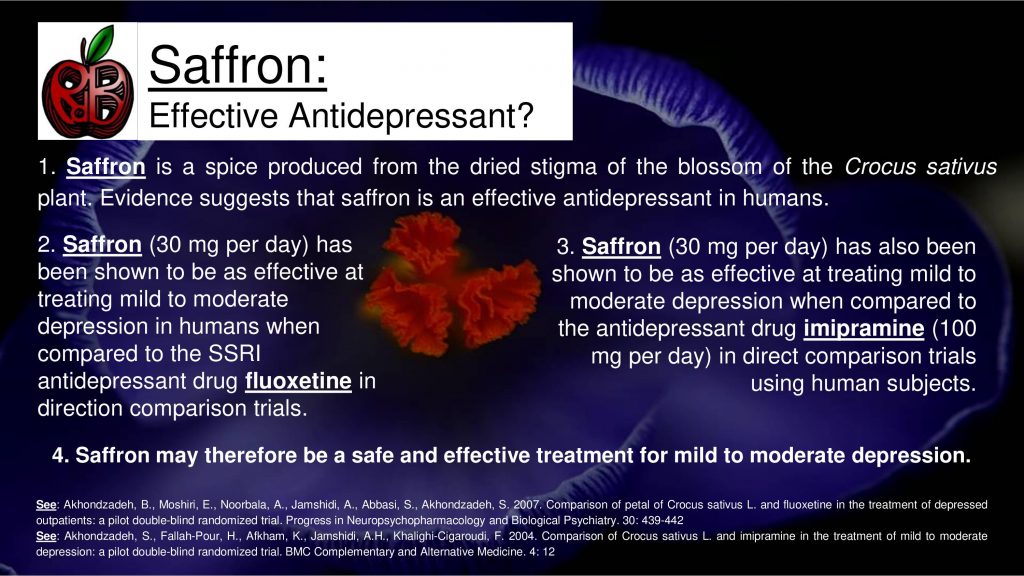 saffron antidepressant